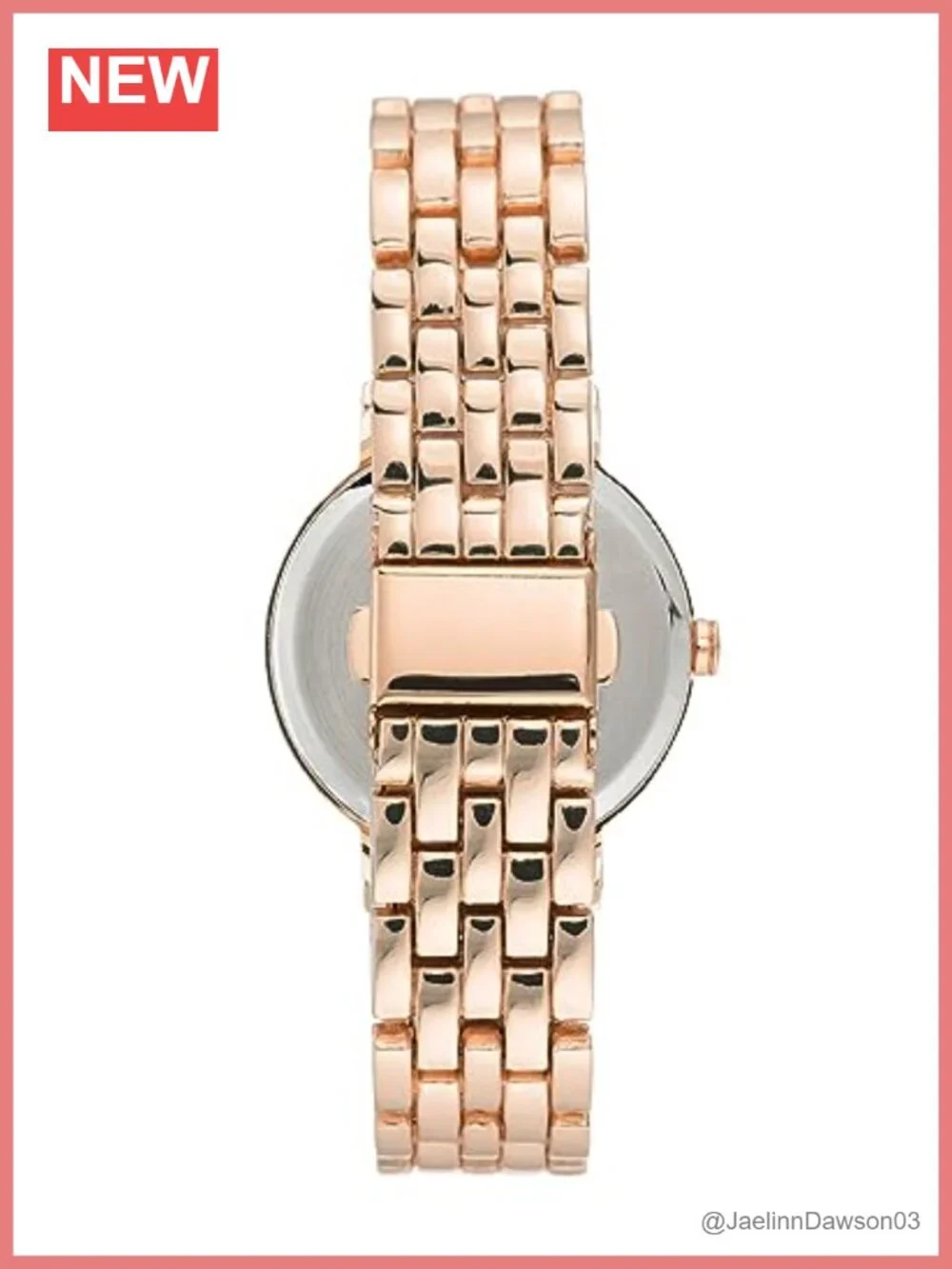 Crystal Glitter Dial Watch Adjustable Link Bracelet Analog